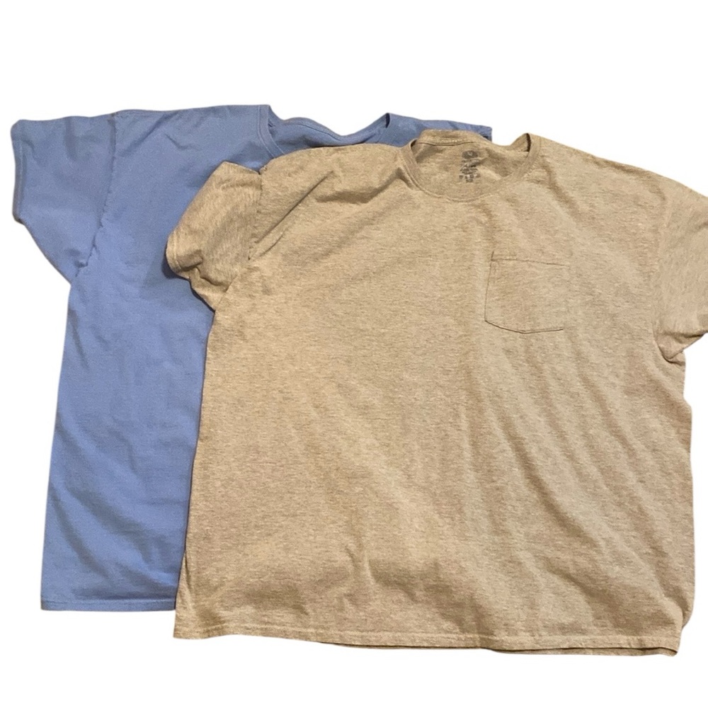 Fruit of the Loom Platinum T-Shirt Bundle Blue Gray 3XL